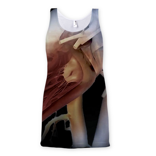 Black Heart Sublimation Vest