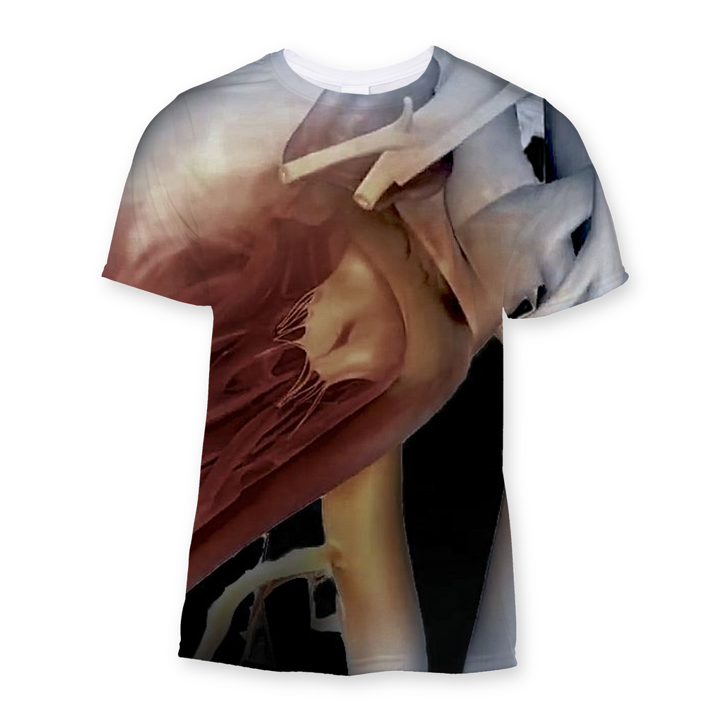 Black Heart Sublimation T-Shirt