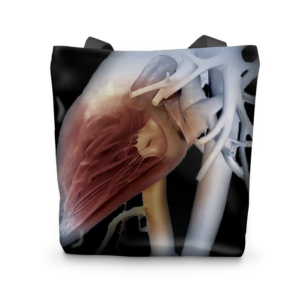 Black Heart Tote Bag